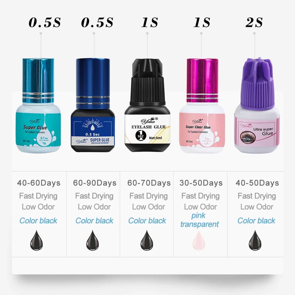 Profesionalno ljepilo za nadogradnju trepavica 5 ml, set od 3 komada