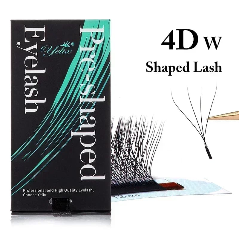 Prirodne meke 3D-8D W oblikovane unaprijed pripremljene trepavice u lepezi