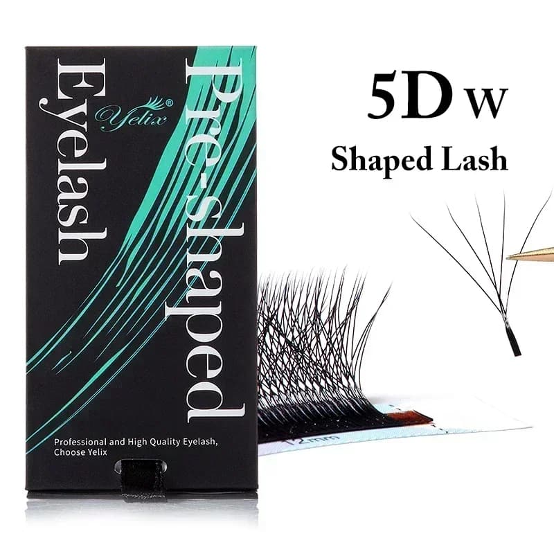Prirodne meke 3D-8D W oblikovane unaprijed pripremljene trepavice u lepezi