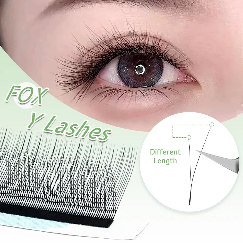 Fox Eye 1D Y oblik premade volumen trepavice 8-13mm
