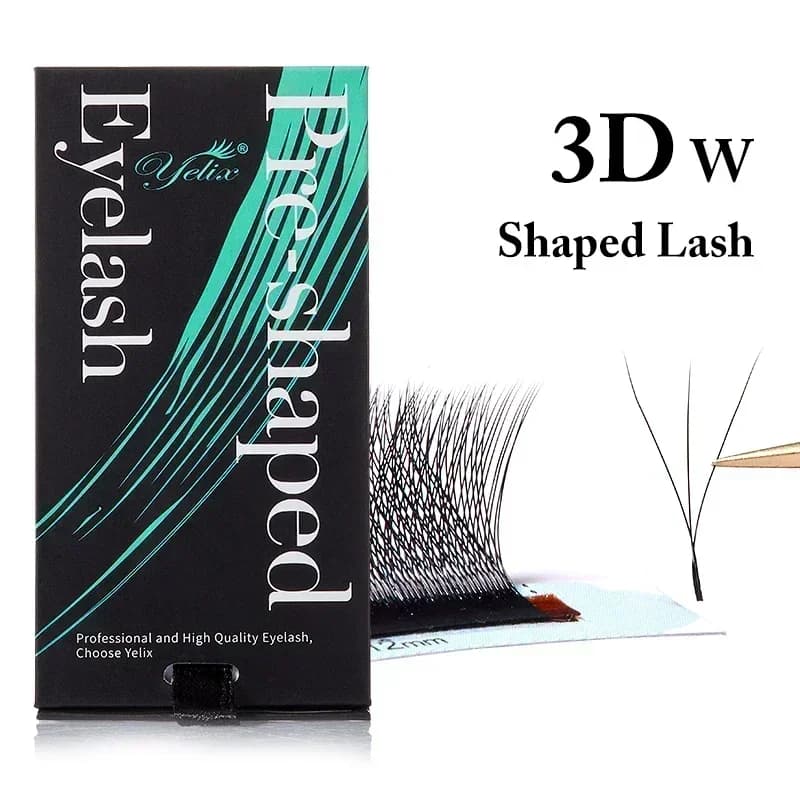 Prirodne meke 3D-8D W oblikovane unaprijed pripremljene trepavice u lepezi