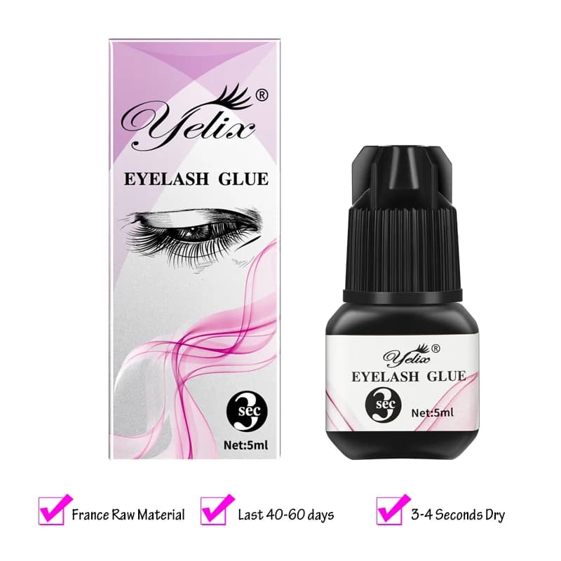 Profesionalno ljepilo za nadogradnju trepavica 5 ml, set od 3 komada