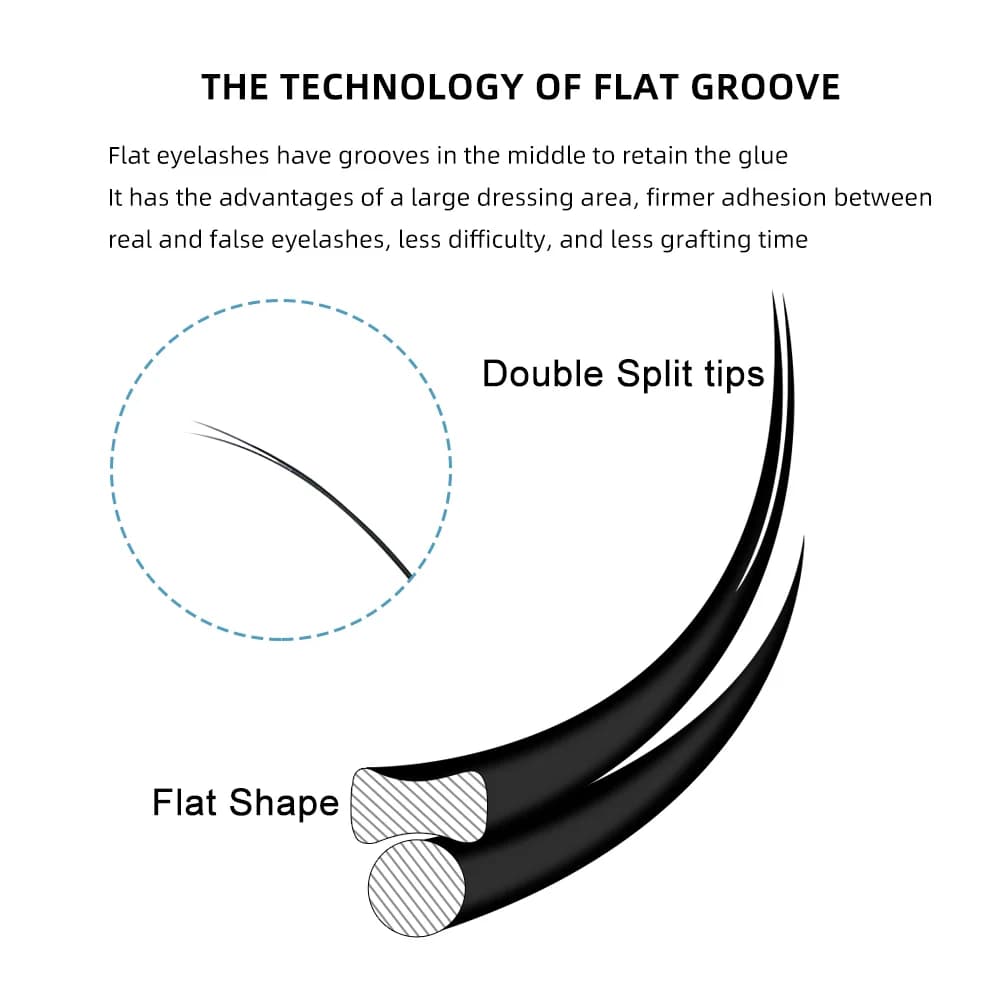 Air Flat D+ Curl eliptične ekstenzije trepavica