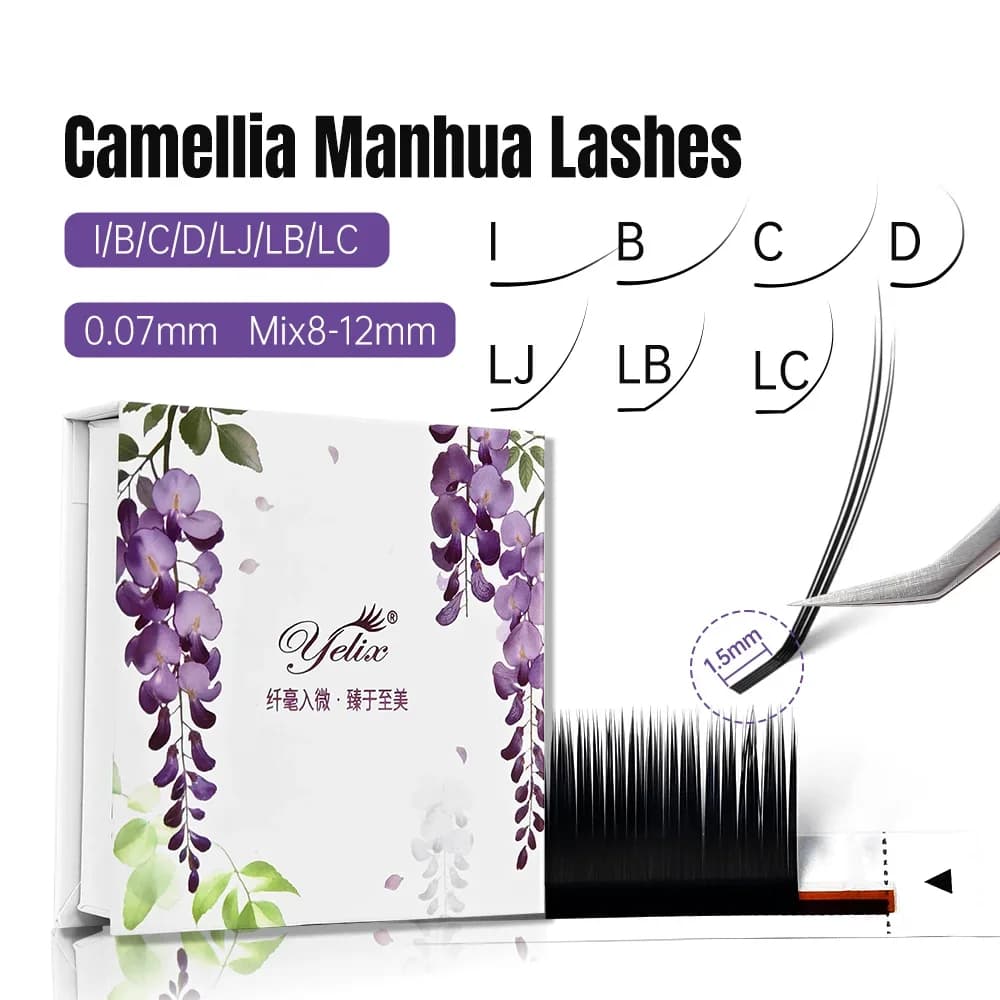 Camellia kratki korijen prirodne ekstenzije trepavica